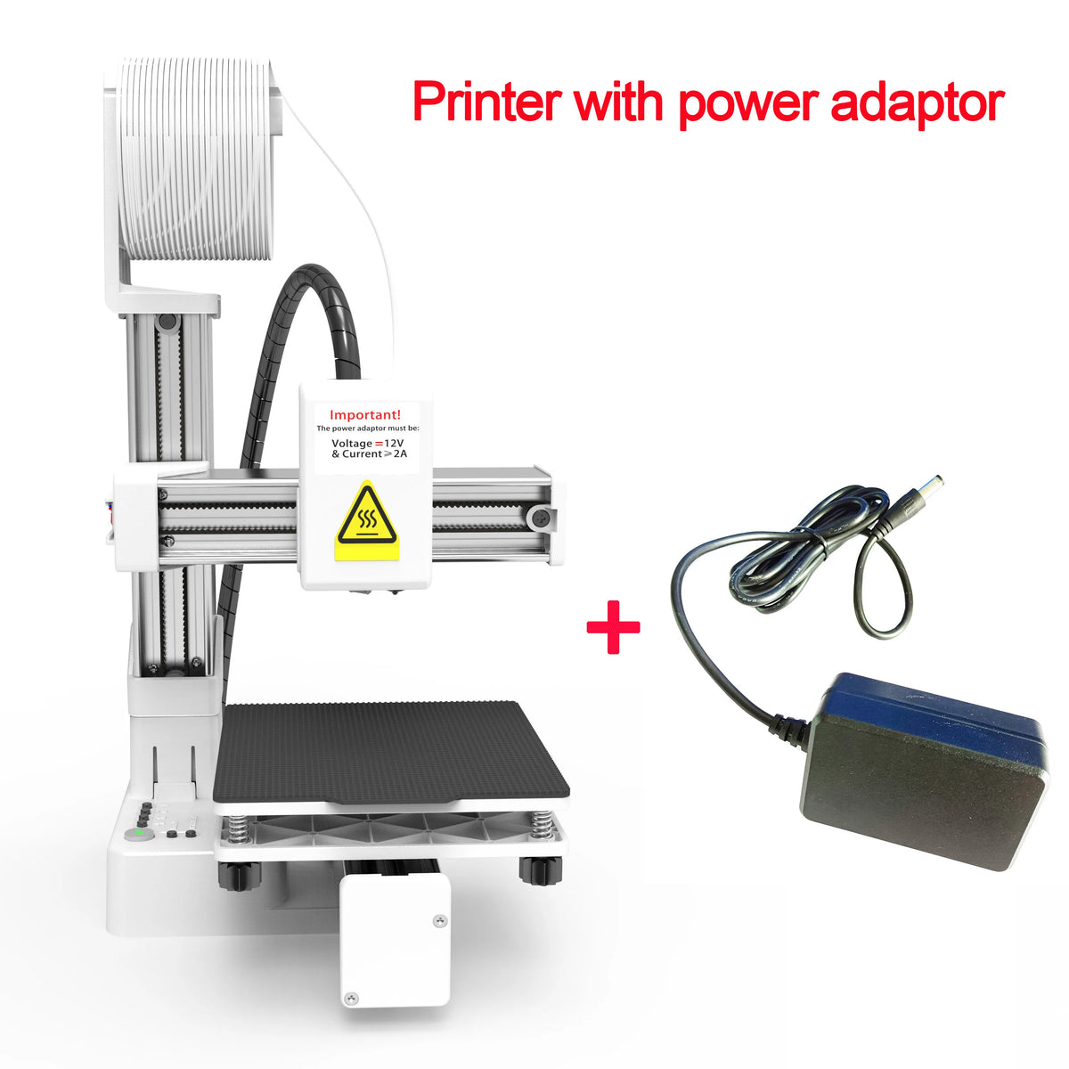 EasyThreed K10 Mini FDM 3D Printer – 100x100x100mm, 1.75mm PLA & TPU Filament, 0.4mm Nozzle, TF Card, EU / US / UK / AU Plug
