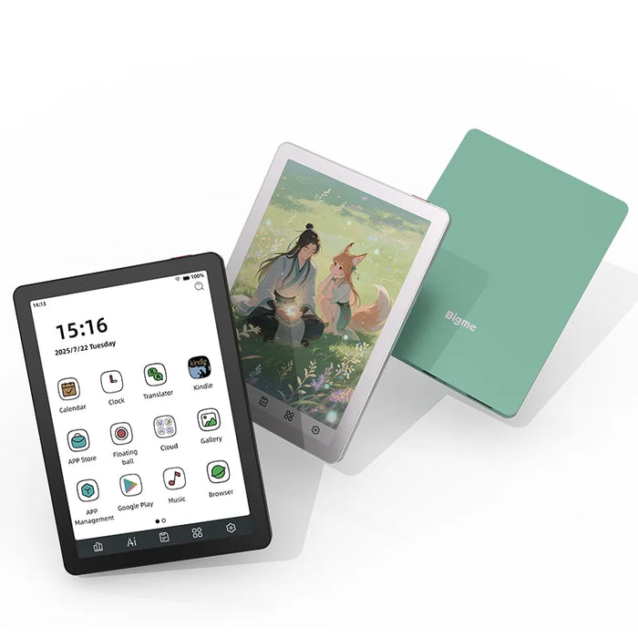 Bigme B6 Color E-Ink E-Reader – 6 300PPI, Android 14, Google Play, 4GB+64GB, Wi-Fi, Bluetooth, 36-Level Front Light, Ultra-Slim 6.98mm