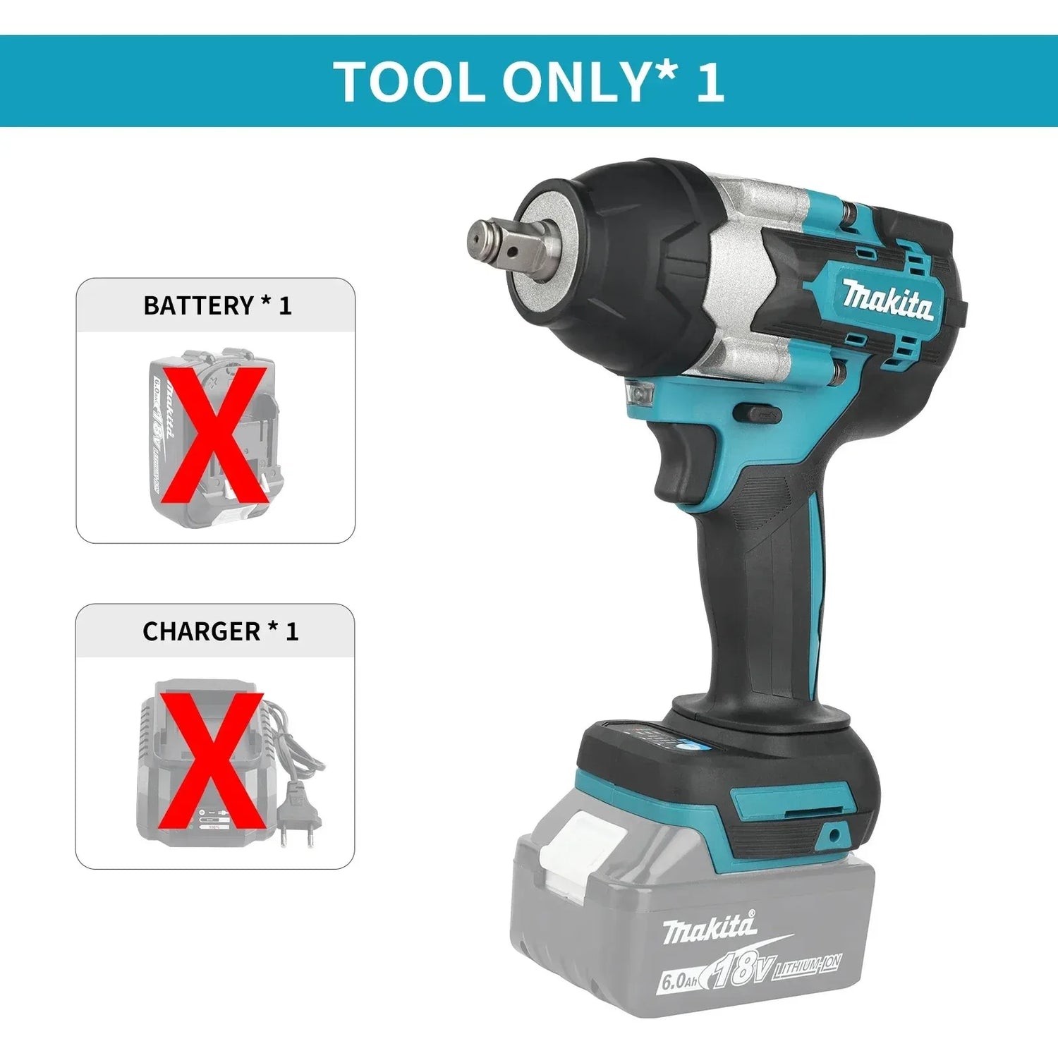 Makita Brushless DTW700 Electric Impact Wrench Cordless Electric Wrench 1/2 inch for Makita 20V Battery Screwdriver Power Tools