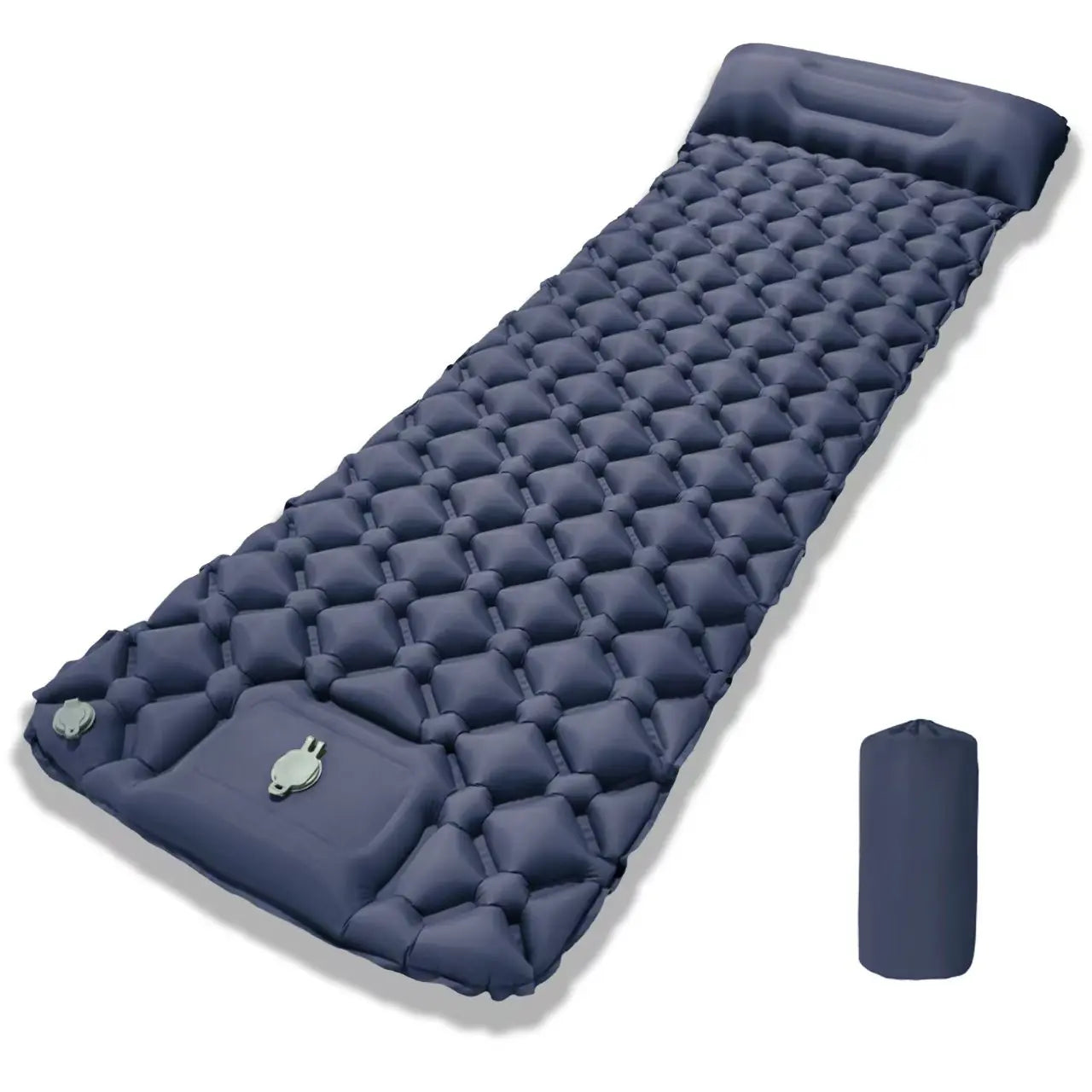 Ultralight Inflatable Camping Mattress & Sleeping Pad – TPU Nylon, Built-in Pump, Hiking Air Mat with Pillow, Multiple Colors