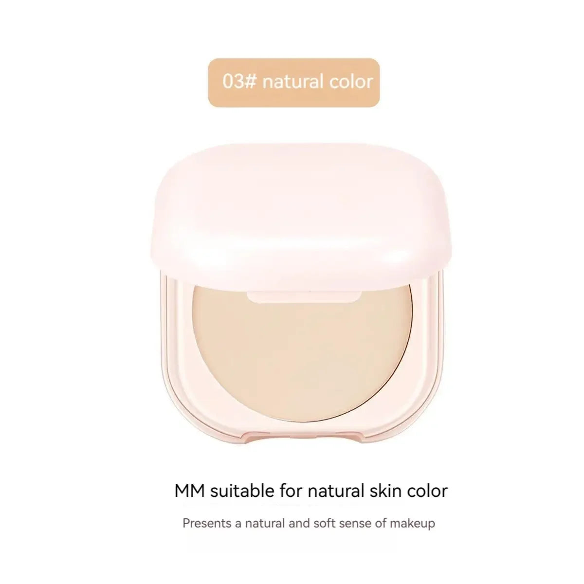 SAKSRAAR Loose Setting Powder with Mirror Compact – Oil-Controlling, Brightening, All Skin Types, Natural / Ivory White, 1 or 2 Pcs