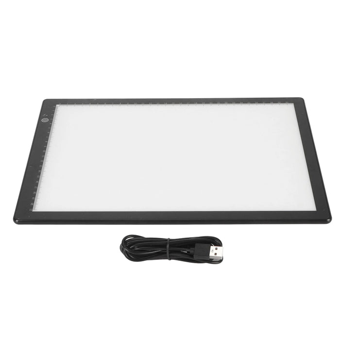 YOUTHINK A4 Ultra-Slim LED Light Box & Slide Viewer – 3 Brightness Modes, App Editing, USB Powered, for Film Negatives & Slides