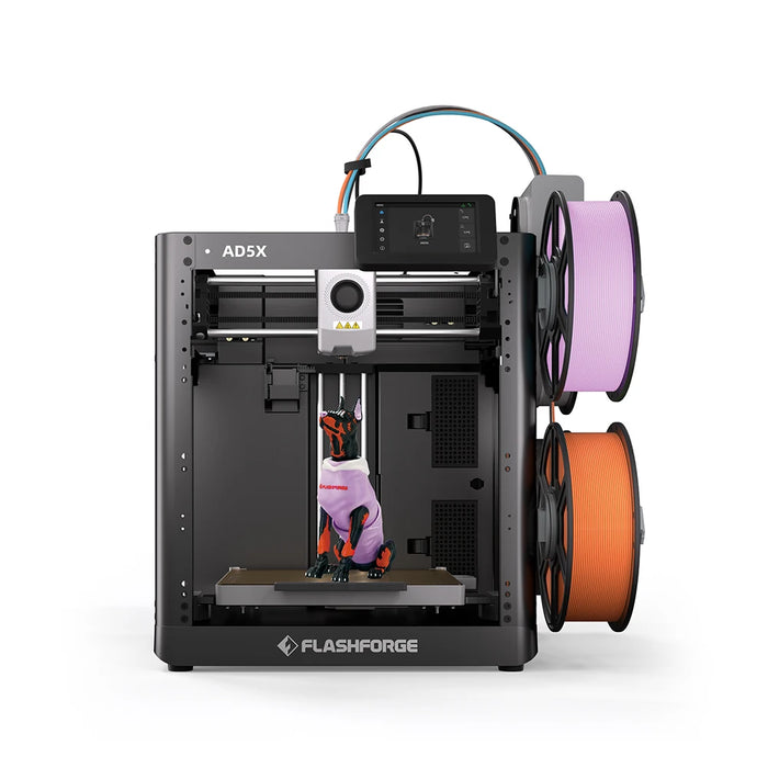 Flashforge AD5X Multi-Color FDM 3D Printer – 220x220x220mm, 300mm/s Speed, One-Click Auto-Leveling, Wi-Fi, PLA / PETG / TPU / CF Compatible