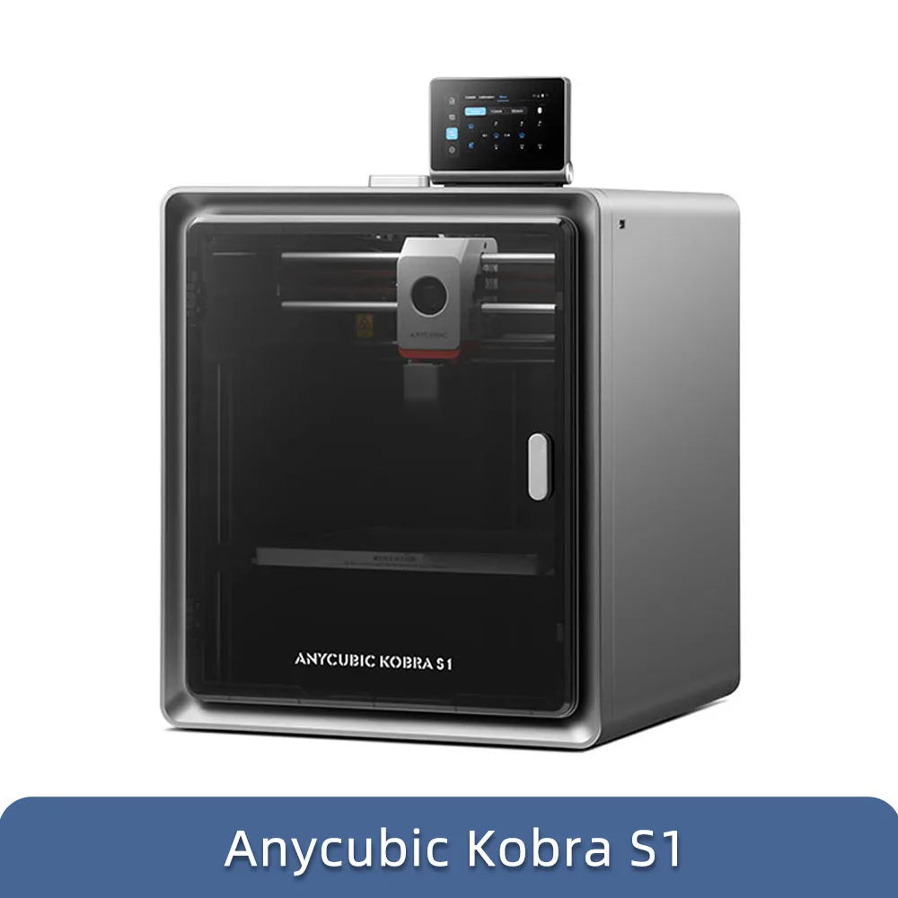 ANYCUBIC Kobra S1 Core XY FDM 3D Printer – 250x250x250mm, 600mm/s Max Speed, Auto-Leveling, Wi-Fi, PLA / TPU / PETG / ABS Compatible