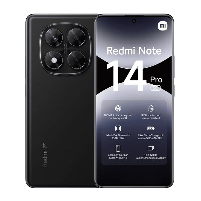 Xiaomi Redmi Note 14 Pro 5G – 6.67" 120Hz AMOLED, 200MP Camera, 5110mAh, NFC, Wireless Charging, 8GB+256GB / 12GB+512GB