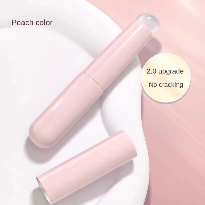 Liplns Silicone Lip Brush with Plastic Handle – For Lip Color & Concealing, Pink / Purple / Blue, Pack of 1 or 3