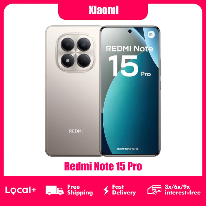Xiaomi Redmi Note 15 Pro 4G – 6.77" 120Hz AMOLED, 200MP Camera, 6580mAh, 45W, IP68, 8GB+256GB / 12GB+512GB