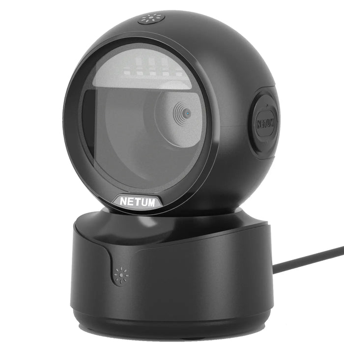 NETUM NT-A5 2D Desktop Barcode Scanner – Omnidirectional Hands-Free, Wired USB, 1D / QR / Screen Barcodes, 100 Scans/sec