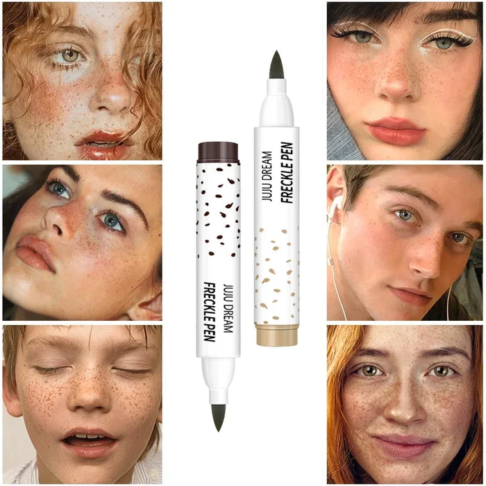 JUJU Dream Freckle Pencil – 3g Liquid, Natural Simulated Freckle Makeup, Long-Lasting, Easy to Wear, 2 Shades