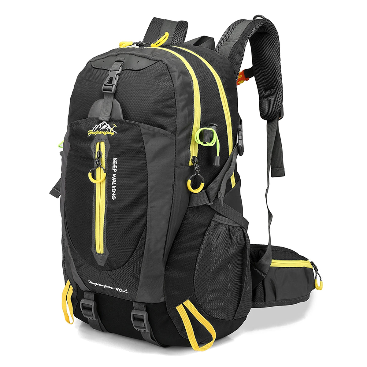 TOMSHOO 40L Water-Resistant Tactical Backpack – Nylon, Unisex, for Hiking, Camping, Travel & Climbing, 11 Colors
