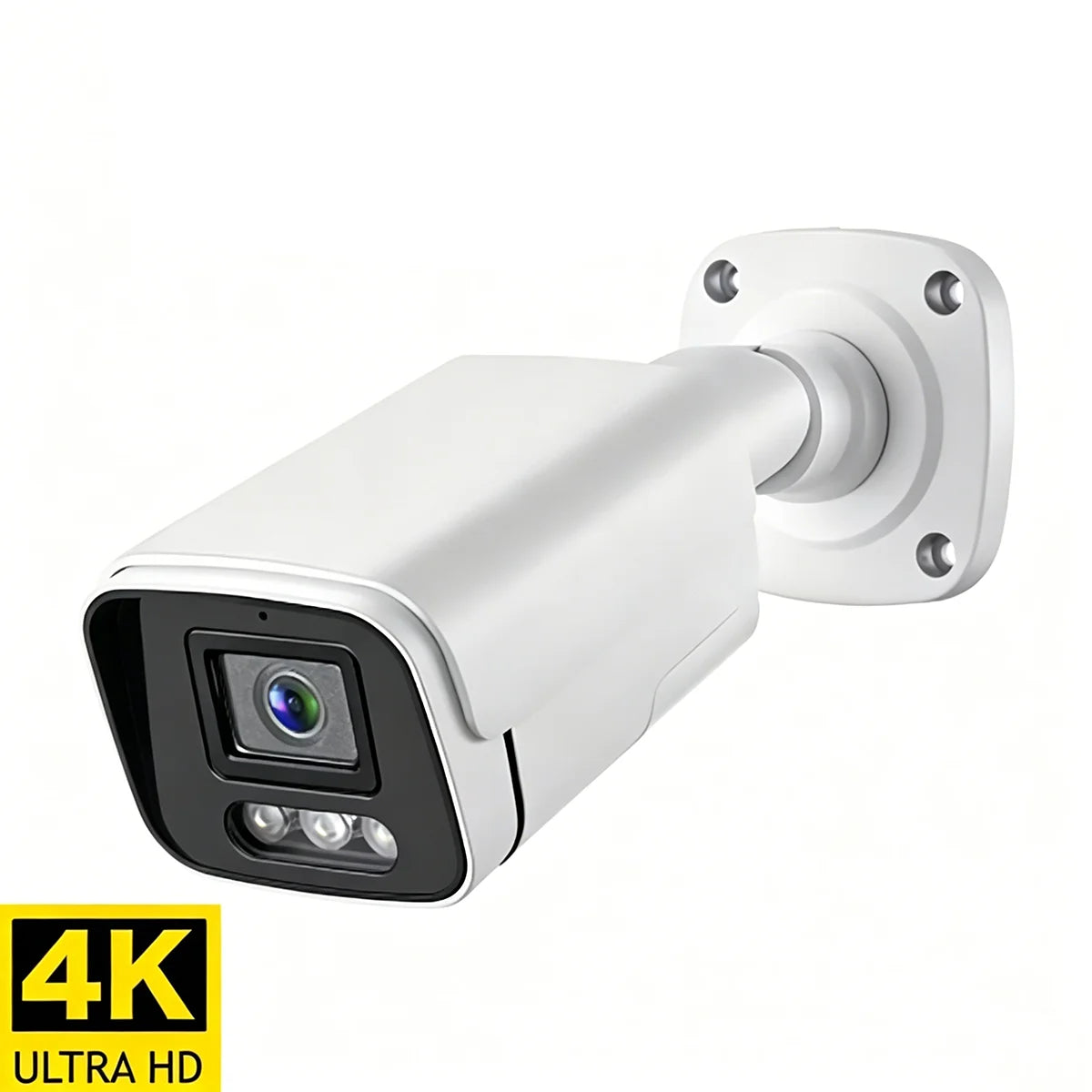 4K 8MP AHD Bullet Security Camera – IP67, Color Night Vision 30–50m, H.265, ONVIF, 2.8mm/3.6mm, Indoor & Outdoor CCTV