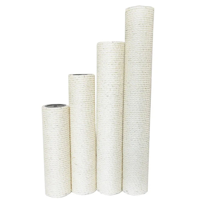 Cat Scratching Post Replacement, Sisal & Natural Paper, 12.5 / 25 / 30 / 38 / 50cm x 7cm, M8 Screw, DIY Cat Tree & Climbing Frame