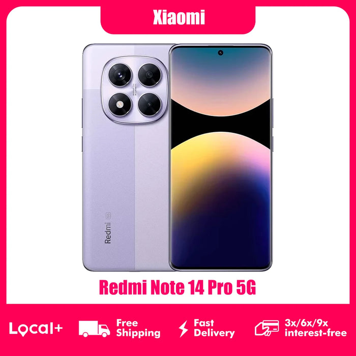 Xiaomi Redmi Note 14 Pro 5G – 6.68" 1.5K 120Hz AMOLED, 200MP Camera, 5110mAh, 45W, NFC, 8GB+256GB / 12GB+512GB