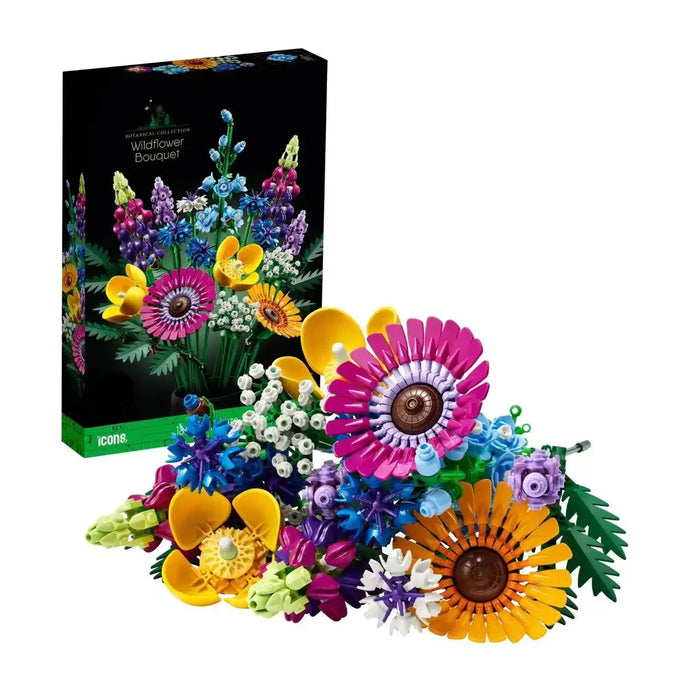 ICONS Eternal Flowers Bouquet Building Blocks – 939 Pieces, LEGO-Compatible Plant Home Decor, Girls Birthday Gift, Ages 14+