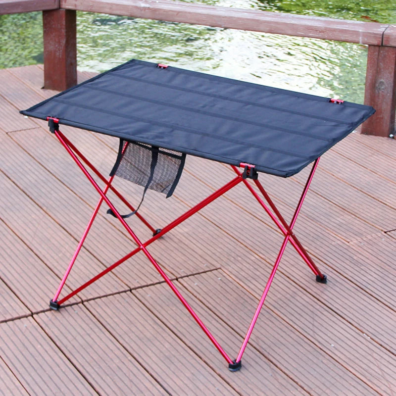 BLUESDEER Ultralight Portable Folding Camping Table with Carrying Bag – Aluminum Frame, 56x43x39cm / 76x56x52cm, for Camping, Hiking & Picnic