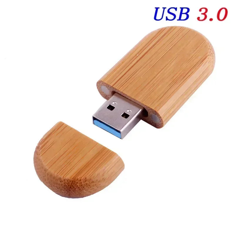 JASTER Wooden USB 3.0 Flash Drive – 4GB / 8GB / 16GB / 32GB / 64GB / 128GB, Natural Wood (Bamboo, Red Wood, Carbonized, Maple, Walnut), CE Certified, with or without Box – Unique Gift
