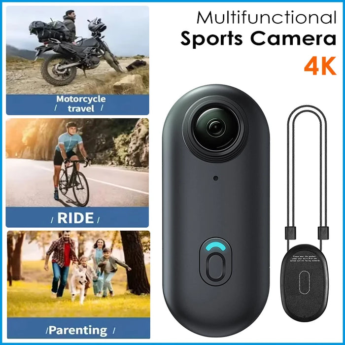4K / 1080P Sports Action Camera – 8MP, WiFi, EIS, 130°, Waterproof, up to 256GB MicroSD, for Helmet, Bike & Motorcycle, Black or White