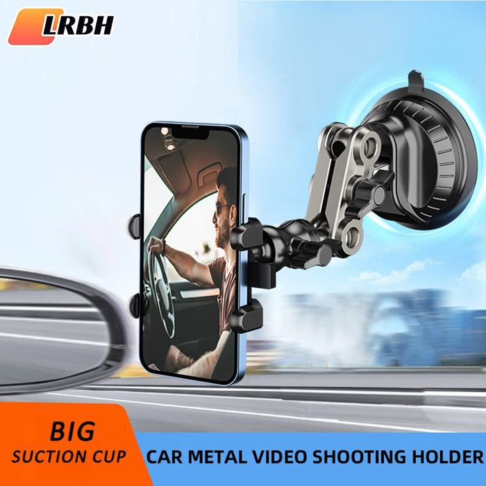 Universal Magic Arm Suction Car Phone Mount for Video Recording & Vlogging – Windshield Window Glass Holder, Short & Long Arm