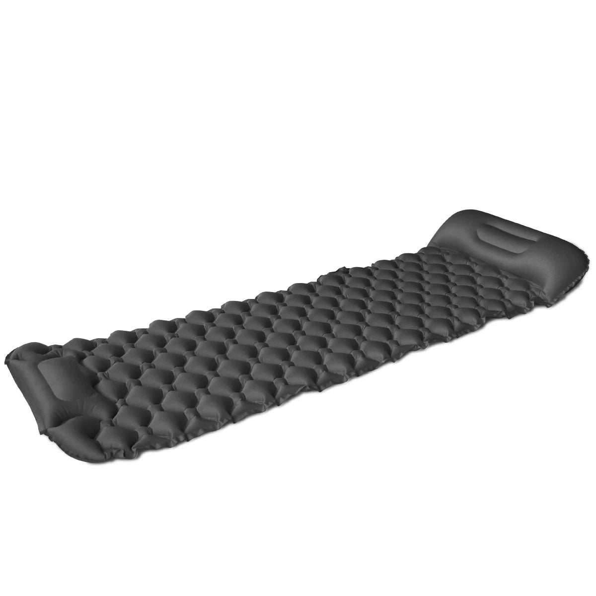 Ultralight Inflatable Camping Sleeping Pad – TPU Nylon, Built-in Pump, Air Mattress for Hiking, Tent & Travel, Blue/Gray/Orange/Green