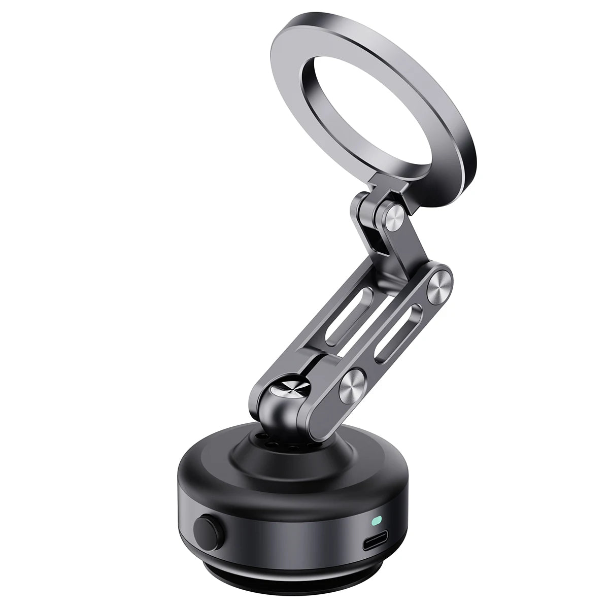 ZIIIRO Magnetic Suction Cup Car Phone Mount – Foldable Rotatable Windshield Stand for Phones 4–7 Inches
