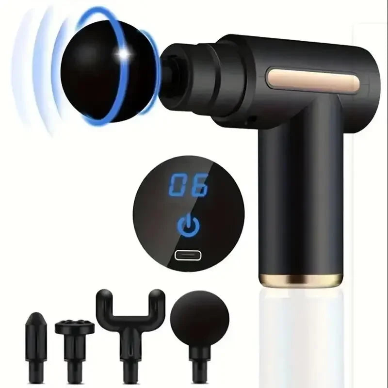 Mini Handheld Percussion Massage Gun – Portable Deep Muscle Massager for Body, Back, Neck & Legs
