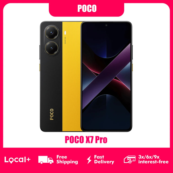 POCO X7 Pro Global Version – 6.67" 120Hz AMOLED, Dimensity 8400-Ultra, 50MP OIS, 6000mAh, 5G, 8GB+256GB / 12GB+512GB