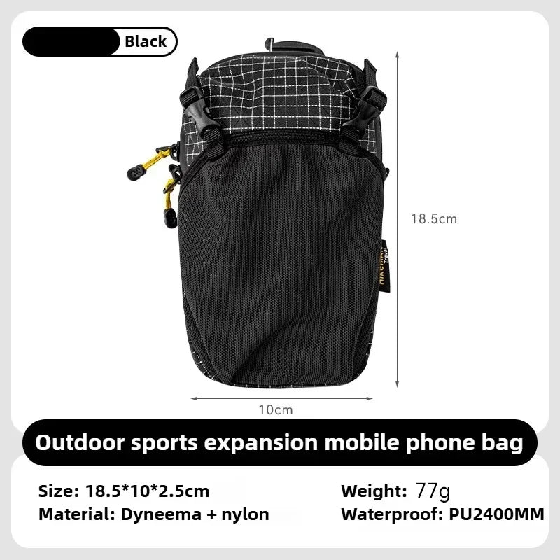 HIKEMAN Water Bottle Holder & Phone Pocket Bag – 420D Nylon, Waterproof, Quick-Adjust Strap, for Cycling, Hiking & Camping, Multiple Colors