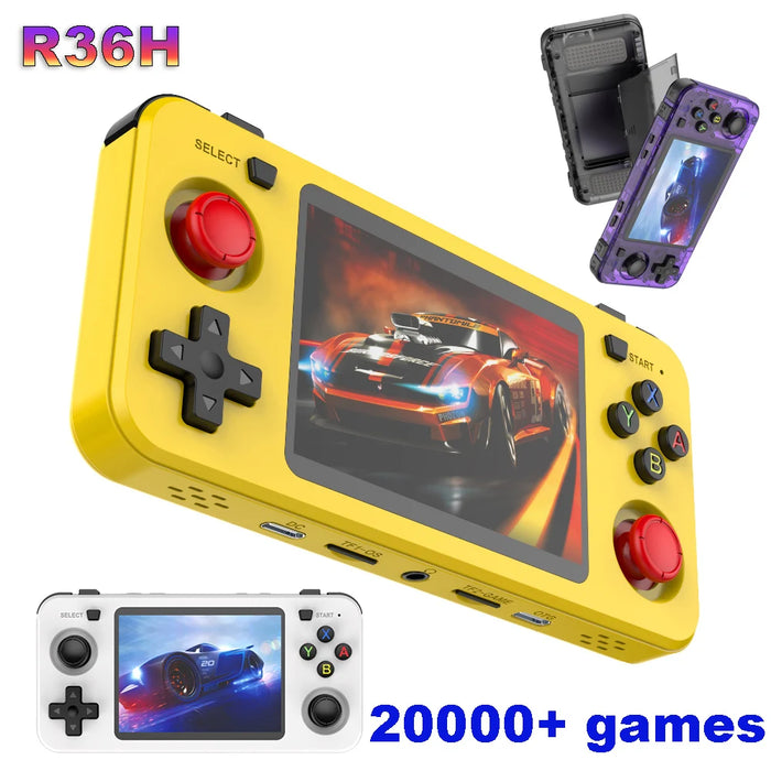 R36H Retro Handheld Game Console – 3.5 IPS Screen, 15,000+ Games, 64GB/128GB, Hall Effect Joystick, Linux ArkOS, Portable Pocket Player
