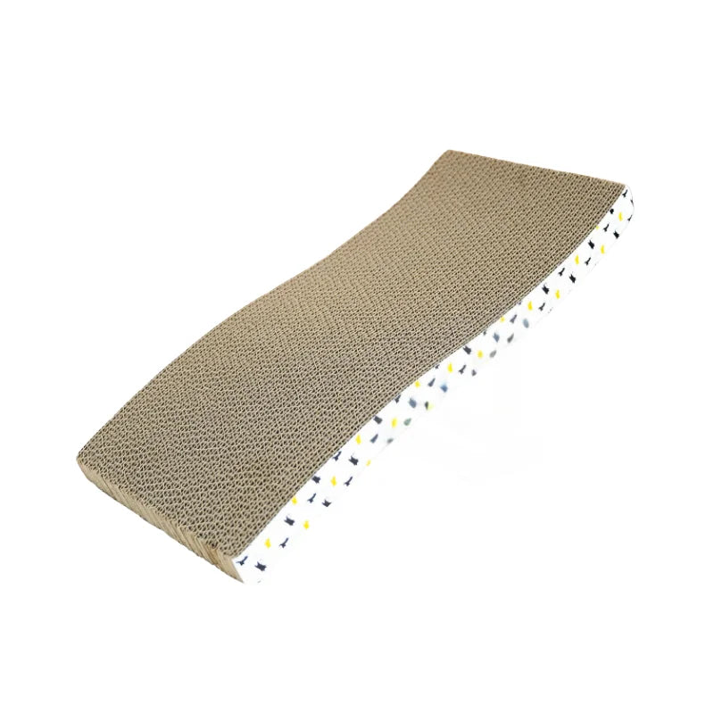 Corrugated Cardboard Cat Scratching Board, 1 Piece or Set of 3, Straight / Wave / S / M / Sofa Shape, Indoor Cats & Kittens