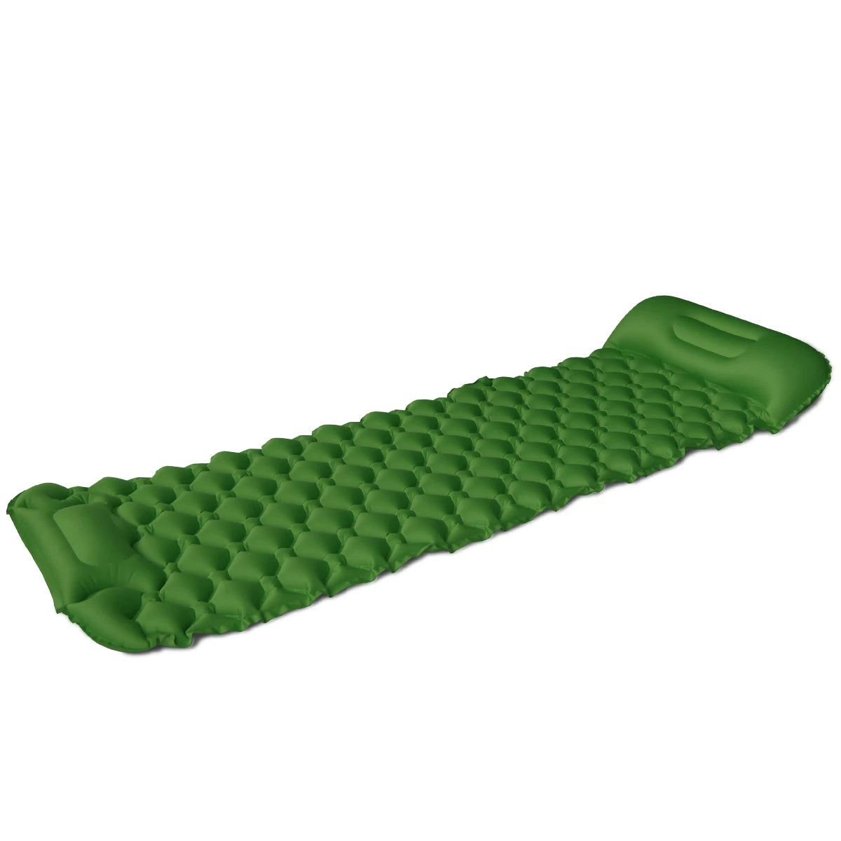 Ultralight Inflatable Camping Sleeping Pad – TPU Nylon, Built-in Pump, Air Mattress for Hiking, Tent & Travel, Blue/Gray/Orange/Green