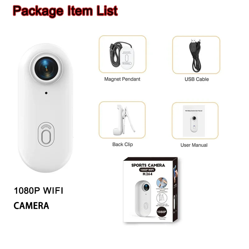 4K / 1080P Sports Action Camera – 8MP, WiFi, EIS, 130°, Waterproof, up to 256GB MicroSD, for Helmet, Bike & Motorcycle, Black or White