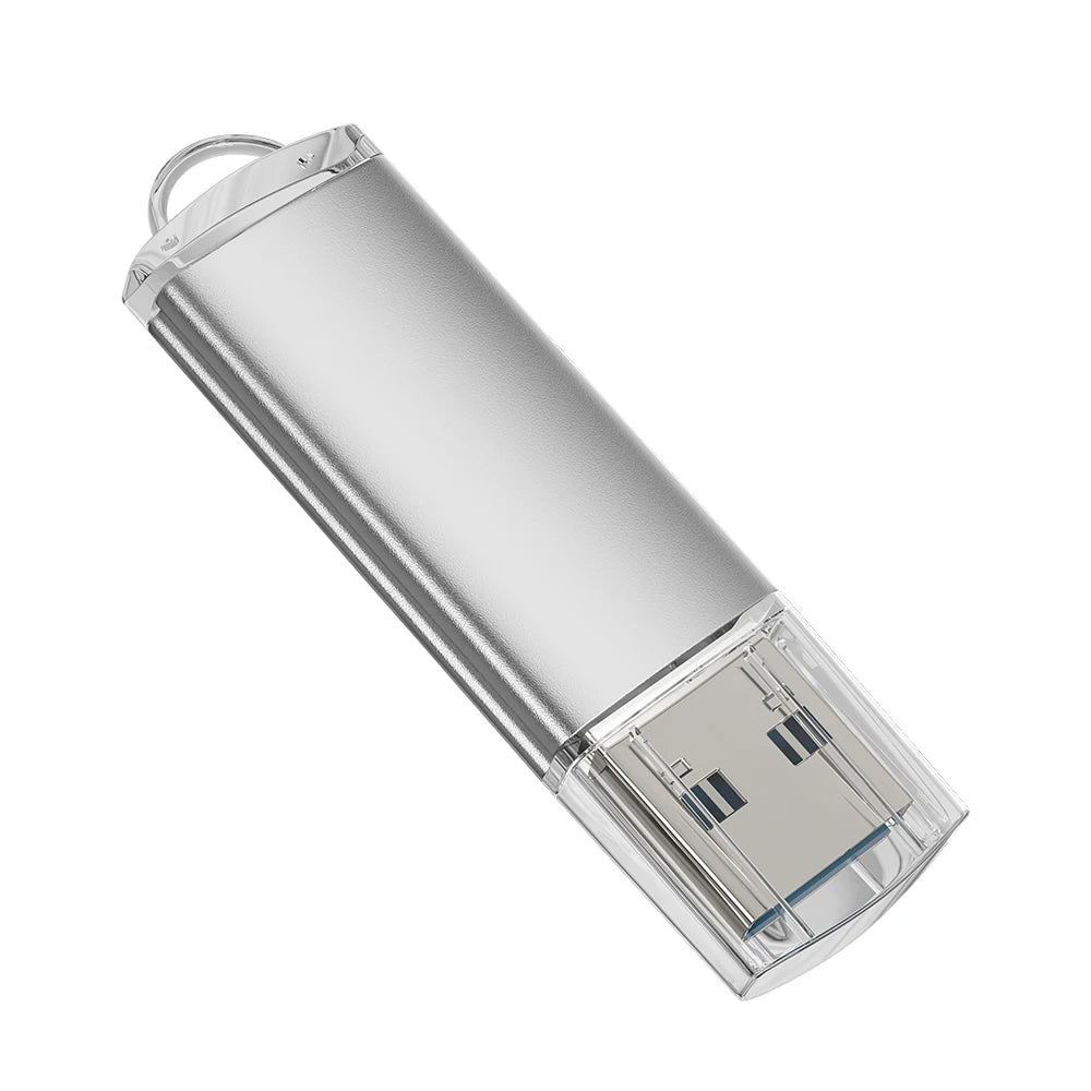 USB Flash Drive – Metal, USB 2.0, 4GB / 8GB / 16GB / 32GB / 64GB / 128GB, Available in 9 Colors (Green, White, Purple, Blue, Pink, Orange, Red, Yellow, Black)